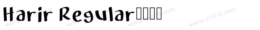 Harir Regular字体转换 Harir Regular字体转换